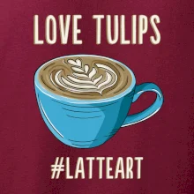 Love tulips - latteart (Radek Pilař ART)
