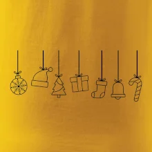 Rodinné vianočné tričká - Vianočné ozdoby na povrázku Rodinné vianočné tričká - Vianočné ozdoby na povrázku