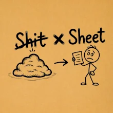 Anglický slovníček - Shit - Sheet