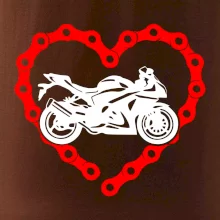 Moto srdce reťaz - cestná