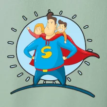 Táta superman - dievča a chlapec