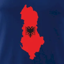 Albánsko mapa a znak Albánsko mapa a znak