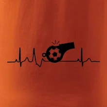 EKG futbal rozhodca a píšťalka