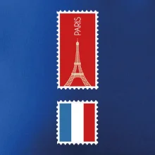Paríž známka farebná