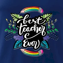 Farebné ceruzky best teacher ever