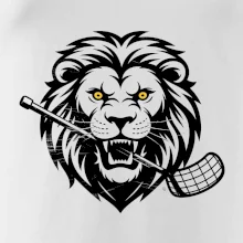 Floorball - Lev s hokejkou v tlamě