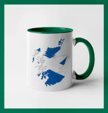 Skotsko mapa Skotsko mapa