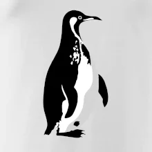 Tučniak čiernobiely z boku