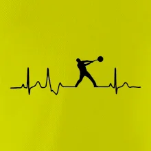 EKG hod kladivom muž