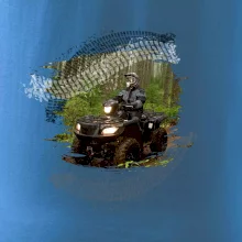 ATV štvorkolka v lese ATV štvorkolka v lese