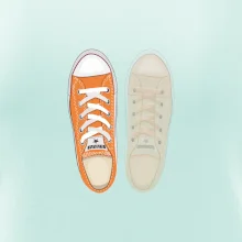 Párové topánky - oranžové