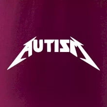 Autism rock nápis