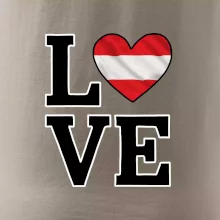 Love Rakúska vlajka Love Rakúska vlajka