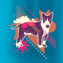 Pes abstraktný fialový