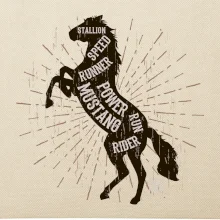Horse mustang Horse mustang