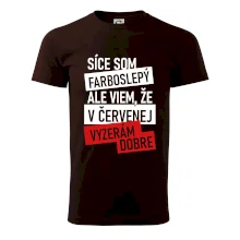 Síce som farboslepý, ale viem, že v červenej vyzerám dobre Síce som farboslepý, ale viem, že v červenej vyzerám dobre