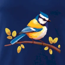 Sýkorka modrinka kreslená