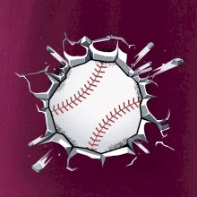 Baseball lopta v triku