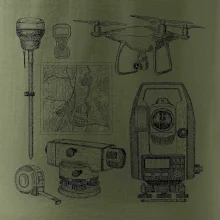 Geodet teodolit dron