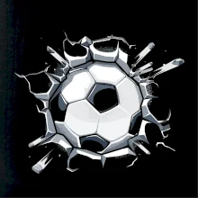 Futbalová lopta v triku