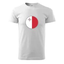 Vlajka Malta okrúhla veľká