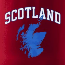 Scotland nápis s mapou