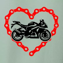 Moto srdce reťaz - superšport