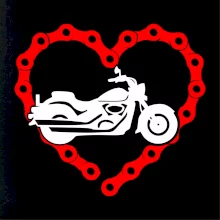 Moto srdce reťaz - chopper