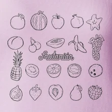 Frutarián ovocie vo štvorci