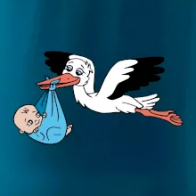 Bocian a bábätko - chlapec (Hana-creative)