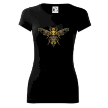 Steampunk včela s dierou v krídle Steampunk včela s dierou v krídle