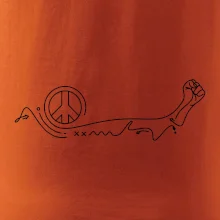 Päsť a symbol mieru