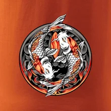 Yin & Yang Koi kapor - oranžový