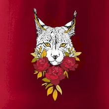 Rys s červenými ružami (Pecka design)