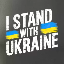 I stand with ukraine tlačiaci nápis