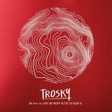 Trosky - vrstevnice v kruhu