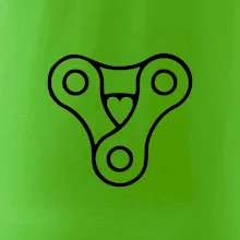 Cyklo srdce reťaz trojuholník