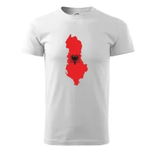 Albánsko mapa a znak Albánsko mapa a znak