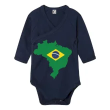 Brazília vlajka v mape Brazília vlajka v mape