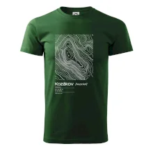 Kozákov - vrstevnice v obdĺžniku