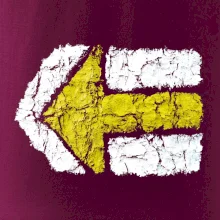 Párová turistická značka žlutá