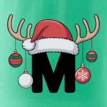 Vianočné rodinné tričká - písmeno a čiapka