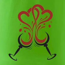 Víno je láska okrúhle poháre