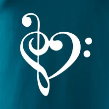 Husľový kľúč srdce Husľový kľúč srdce