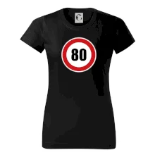 Dopravná značka - obmedzenie rýchlosti 80