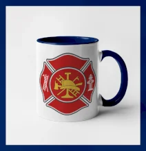 Fire department logo červené