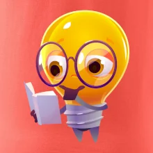 Žiarovka premýšľa nad knihou