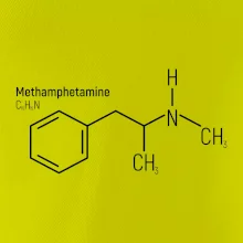Molekulárna štruktúra Metamfetamín
