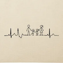 EKG rodina a dve dievčatá