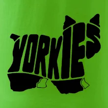 Yorkšírský teriér - Yorkie - Nápis v tele